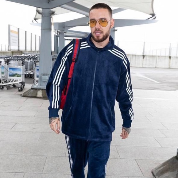 Adidas Velour oversized track jacket XL - Picture 2 of 7